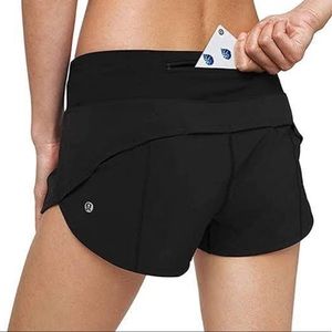 Lululemon Speed Up Black Running Shorts